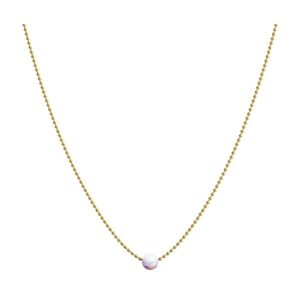Opal BENEVOLENCE LA "CHAIN OF HOPE" Gold Tone Ball Chain Necklace Small Pendant
